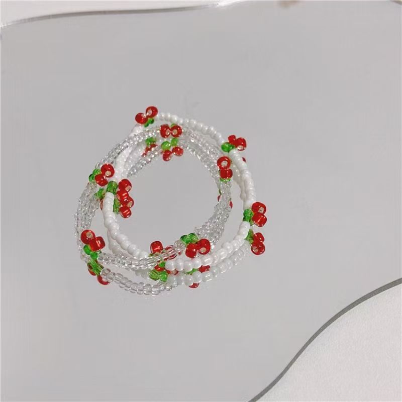 Women's Cherry Bead Fashion Bracelet